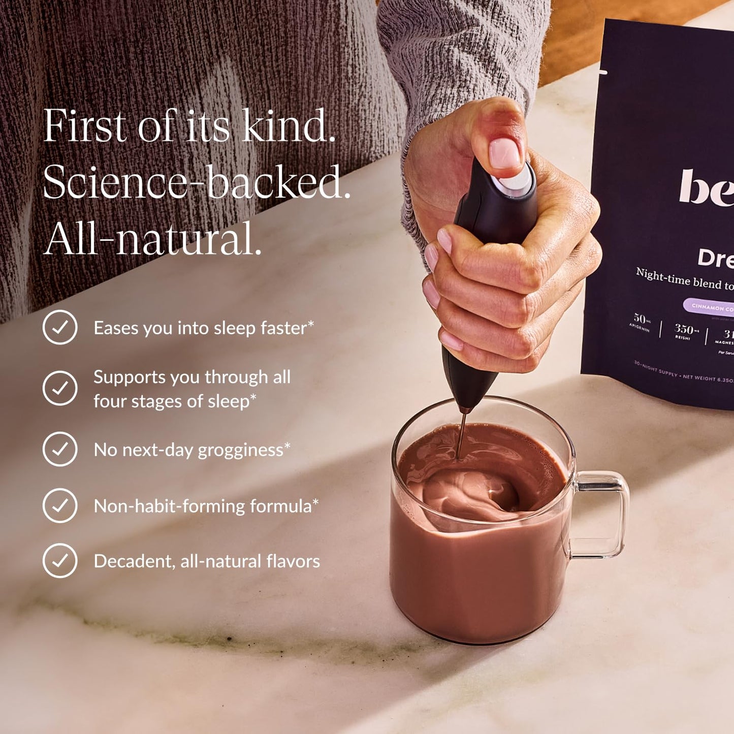 Beam Dream Sleep Powder – L-Theanine, Apigenin, Reishi & Magnesium | Natural Sleep Support
