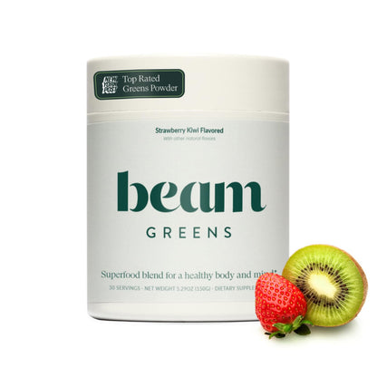 Beam Greens Powder - Vegan Organic Greens for Gut Health & Immune Support | 30 Servings