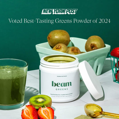 Beam Greens Powder - Vegan Organic Greens for Gut Health & Immune Support | 30 Servings