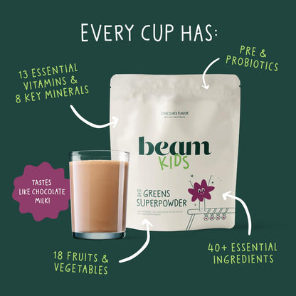 Beam Kids All-in-One Superfood Powder for Children – Immune & Gut Health