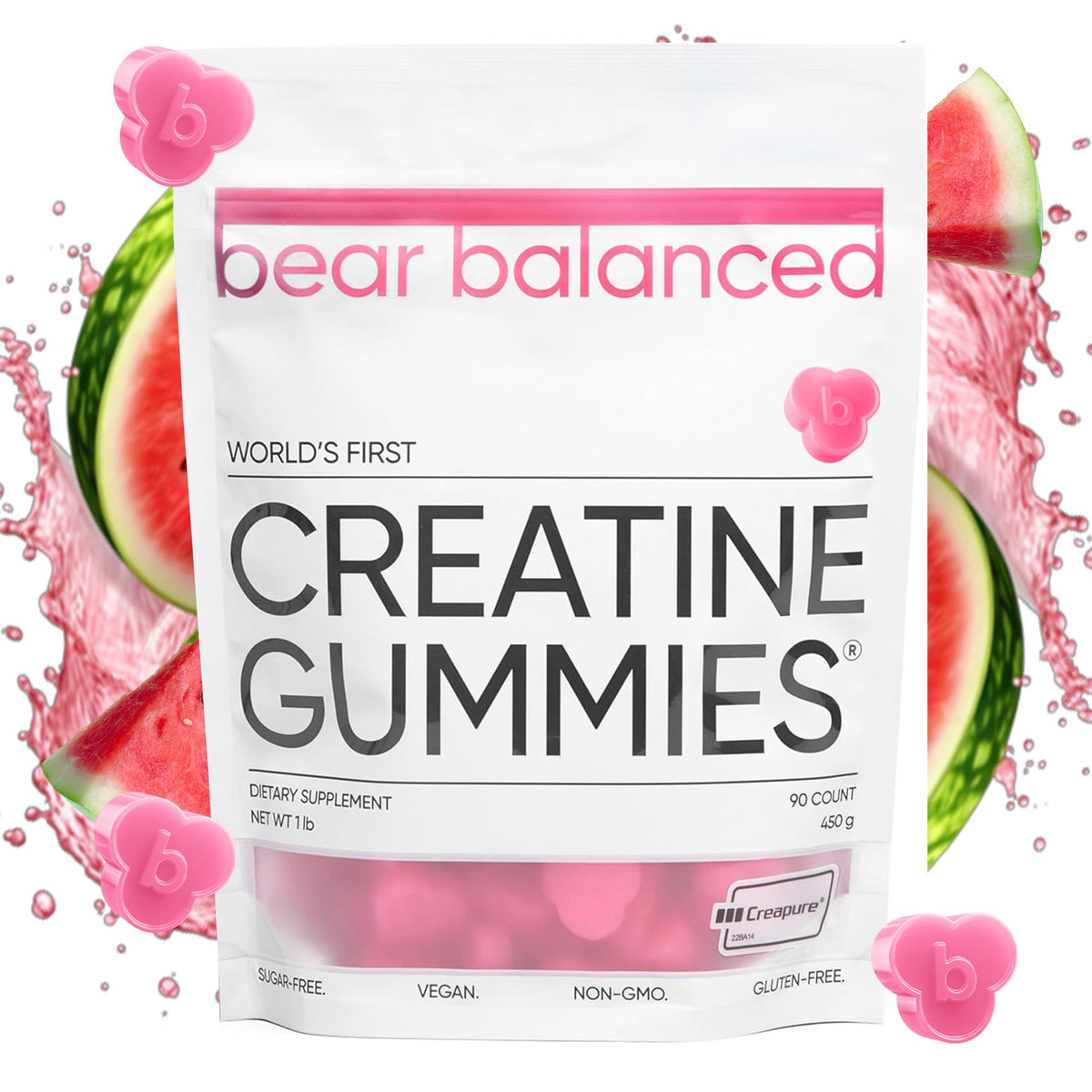 Bear Balanced Creatine Gummies with Creapure Monohydrate, L-Theanine & B12 – Focus, Energy & Strength (Vegan, Sugar-Free, Low-Calorie) BritishVita | Premium UK Vitamins & Wellness Supplements