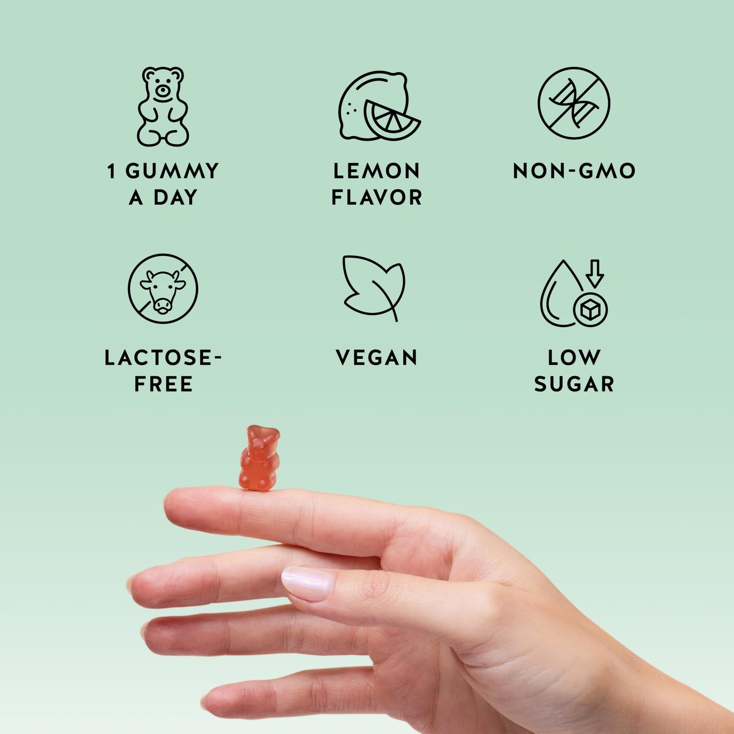 Bears with Benefits Immune Support Gummies – Vitamins C, D, B6 & B12 | Vegan (30 Gummies)