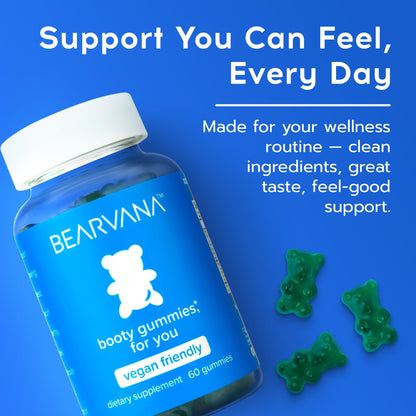 BEARVANA Peach Women’s Multivitamin Gummies – Vitality & Feminine Wellness | 60 Gummies