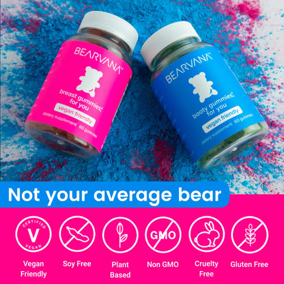 BEARVANA Top & Peach Support Gummies for Women – 2-Pack (120 Gummies)