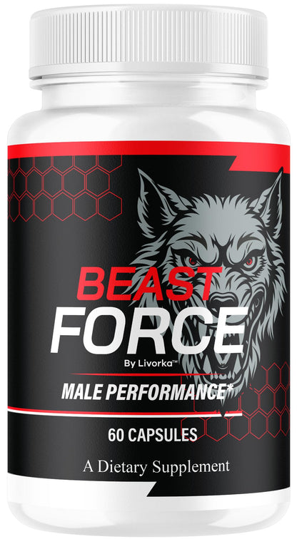 Beast Force for Men Pills – Official BeastForce Capsules | Premium All-Natural, 60 Count