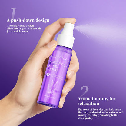 BEAUTNICE Lavender Sleep Spray – Natural Sleep Aid, 50ml Pillow Mist