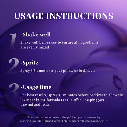 BEAUTNICE Lavender Sleep Spray – Natural Sleep Aid, 50ml Pillow Mist