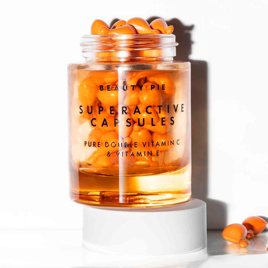 Beauty Pie Superactive Capsules Pure Vitamin C & Vitamin E Serum – 60 Count | Brightening, Firming One-Shot Capsules BritishVita | Premium UK Vitamins & Wellness Supplements