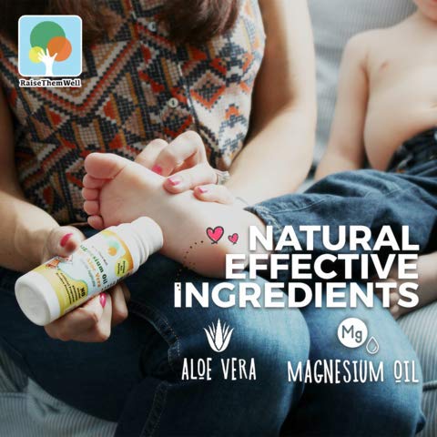 Magnesium Oil Calming Roll-On for Kids – Aloe Vera, Roman Chamomile & Lavender