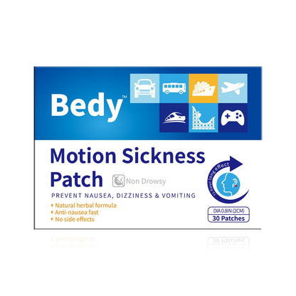 Bedy Motion Sickness Patches – Non-Drowsy, 72H Relief for Travel (Adults & Kids)