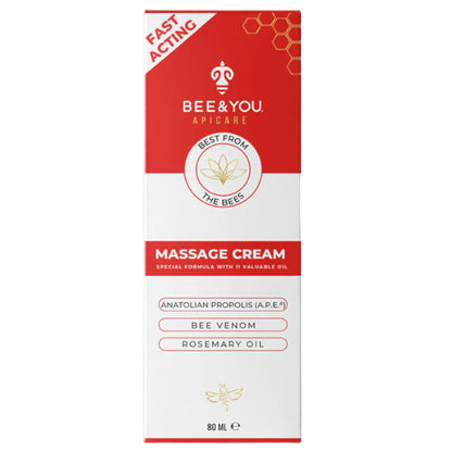 BEE and You Massage Cream – Propolis, Bee Venom & 11 Herbal Oils