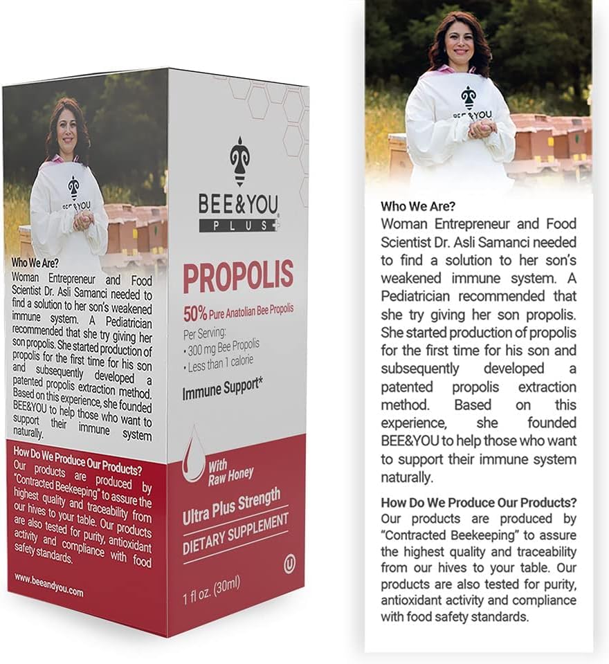 Bee and You Royal Jelly Tablets – Propolis & Bee Pollen for Immune Support | 60ct