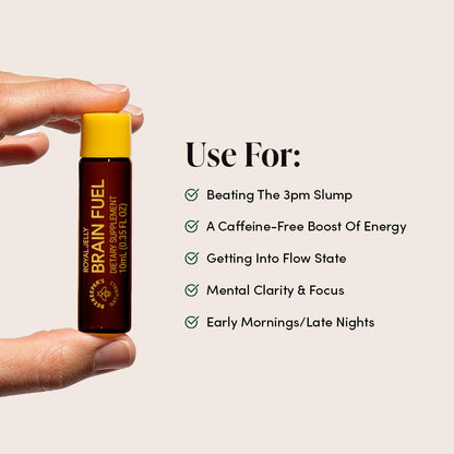 BEEKEEPER'S NATURALS B.LXR Brain Fuel - Memory, Focus & Clarity (Caffeine-Free, Keto Friendly)