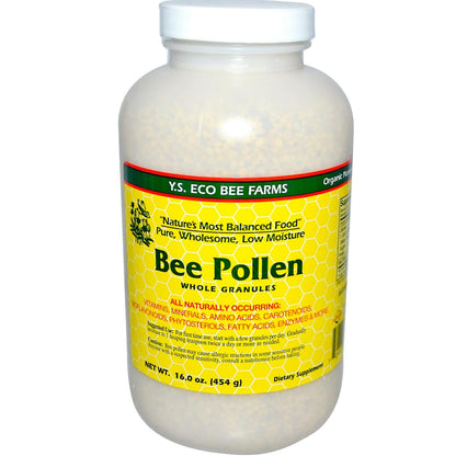 Bee Pollen - Low Moisture Whole Granulars | YS Eco Bee Farms 16 oz