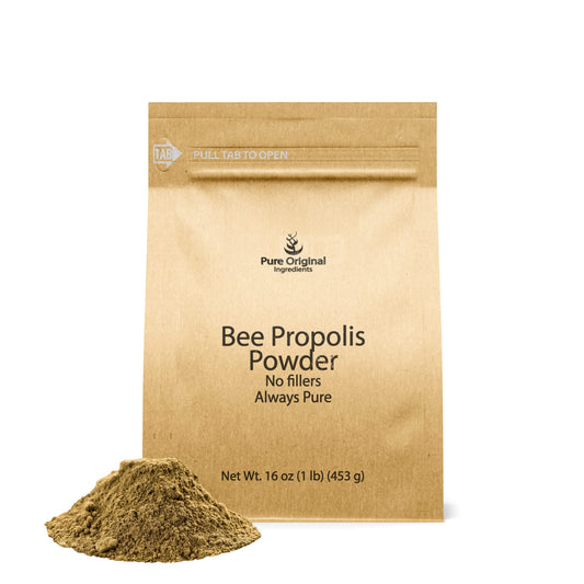 PURE ORIGINAL INGREDIENTS Bee Propolis Powder (1 lb) No Fillers, Lab Verified, Always Pure BritishVita | Premium UK Vitamins & Wellness Supplements
