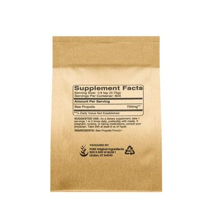 PURE ORIGINAL INGREDIENTS Bee Propolis Powder (1 lb) No Fillers, Lab Verified, Always Pure