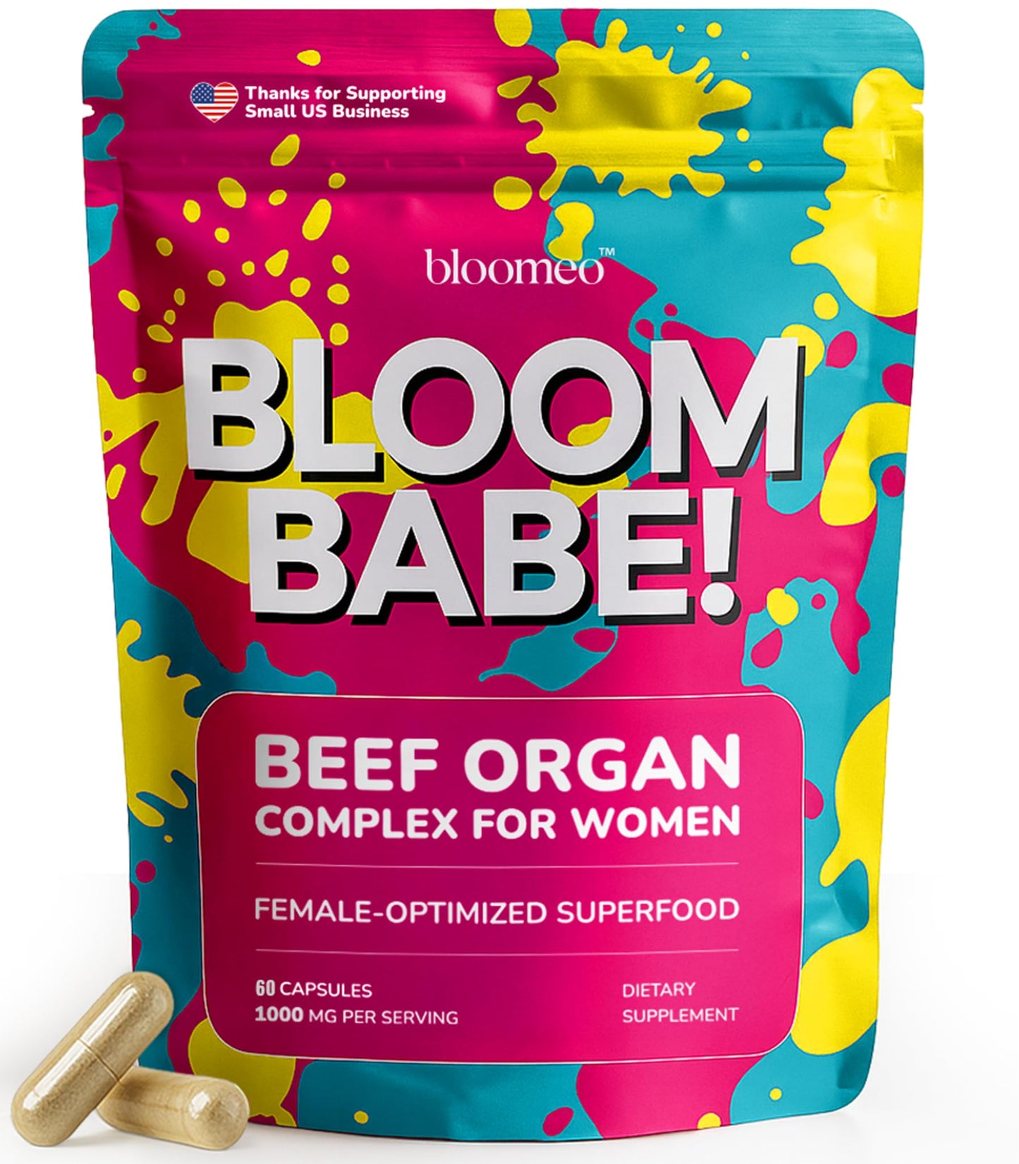 Beef Organ Supplement for Women – Grass-Fed Liver & Organs | Bloom Babe 60ct