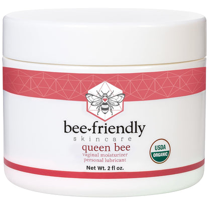 BeeFriendly Organic Vaginal Moisturizer | USDA Certified Organic Vulvar Cream, 2 oz