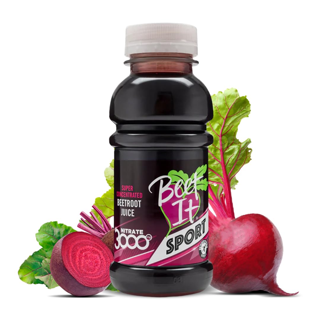 BEET IT Beetroot Juice Nitrate 3000mg – 8.5oz, No Added Sugar, BPA-Free