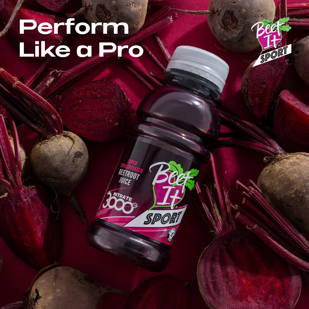 BEET IT Beetroot Juice Nitrate 3000mg – 8.5oz, No Added Sugar, BPA-Free