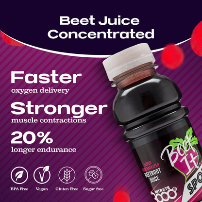 BEET IT Beetroot Juice Nitrate 3000mg – 8.5oz, No Added Sugar, BPA-Free