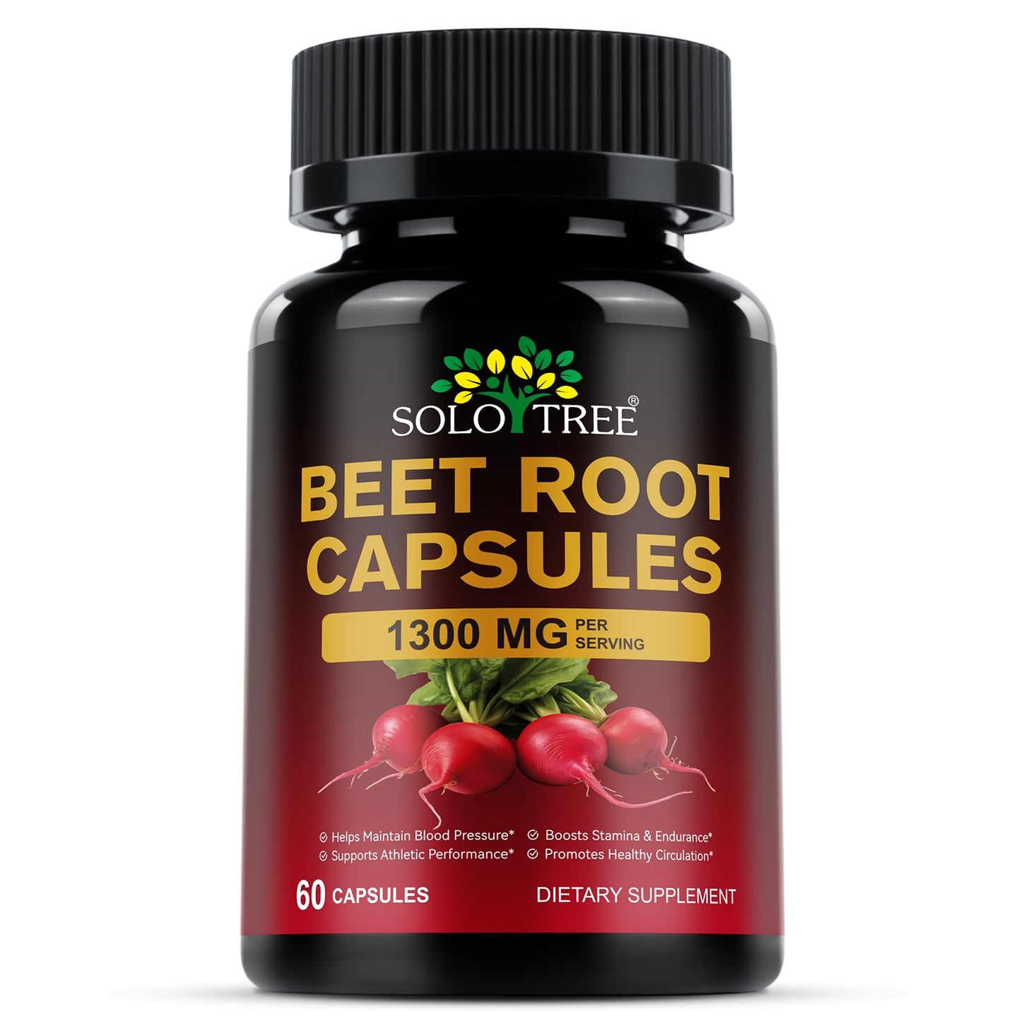 Beet Root Capsules | Beet Root Powder Supplement (60 Capsules) – Non-GMO & Gluten Free