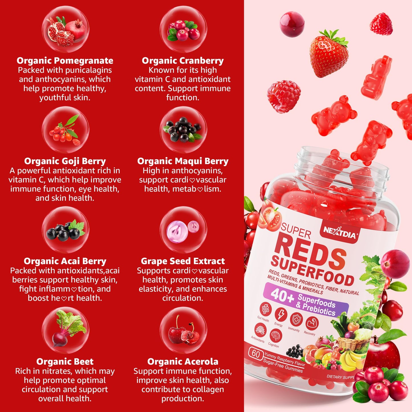 Super Reds Gummies – 40+ Superfoods for Immunity & Energy