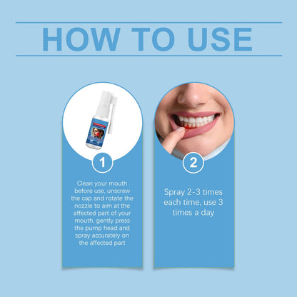 Befada Toothache Relief Spray – Soothes Gums Fast, Mint & Chamomile, 0.68 FL OZ