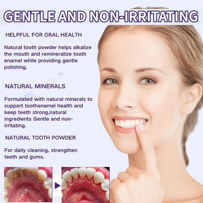 2Pcs Teeth Mineral Powder – Mineral Tooth Powder | Freshen Breath, No Sensitivity