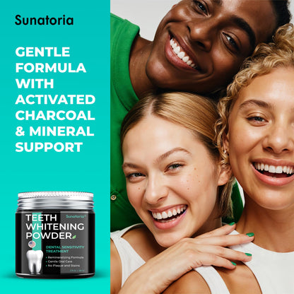 Teeth Whitening Powder with Nano-Hydroxyapatite – Fluoride-Free Mint (2 oz)