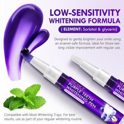 Teeth Whitening Pen Kit (6 Pens) – 80+ Treatments, Mint, Low Sensitivity