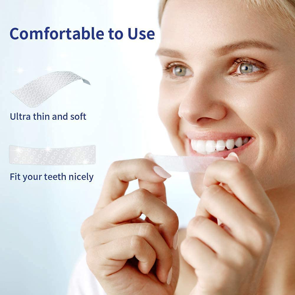 Teeth Whitening Strips – 28 Pcs, 14 Treatments, Safe for Sensitive Teeth