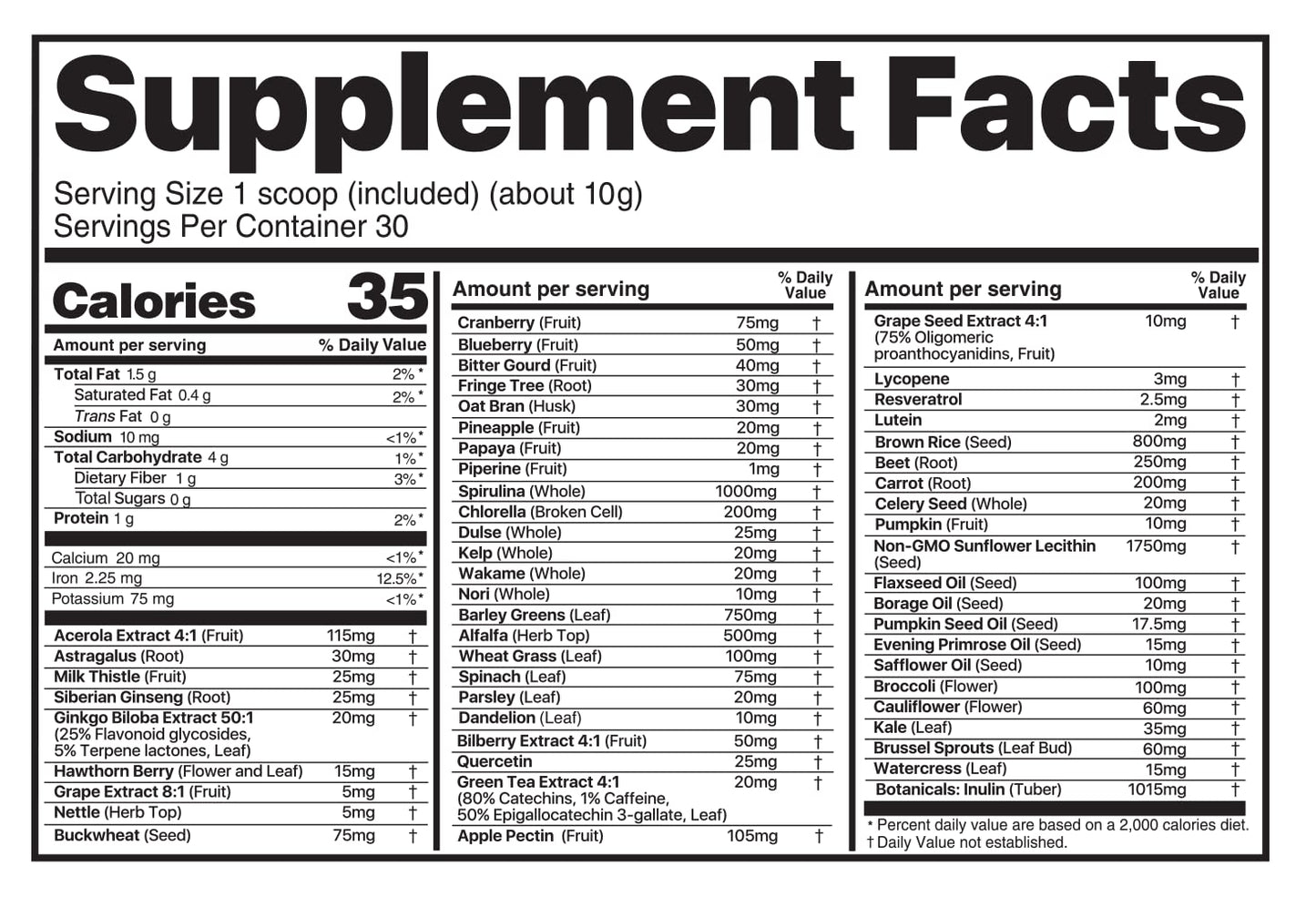 Believe Supplements Superfoods+Greens (Orange Vanilla) - Immune Support & Greens Powder