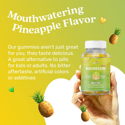 BeLive Magnesium Gummies 200mg - 60 Ct | Glycinate for Relaxation, Sleep & Stress Relief