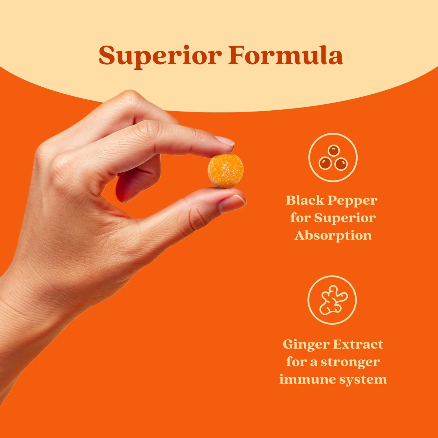 BeLive Turmeric Curcumin Gummies with Ginger & Black Pepper – 60 Gummies