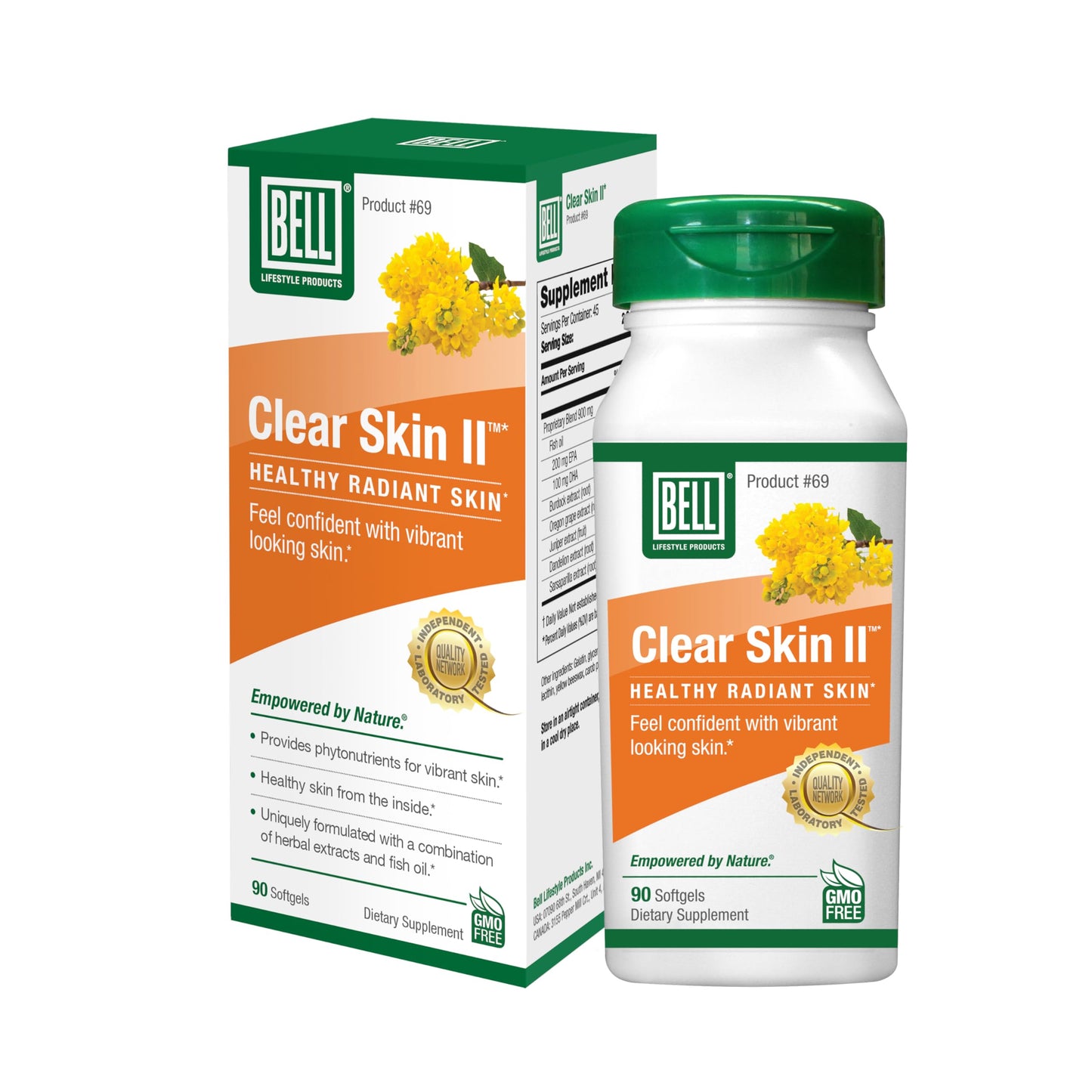 Bell Clear Skin Lifestyle Products | Inner Nutrients for Healthy, Vibrant Skin | Sold Directly by the Manufacturer