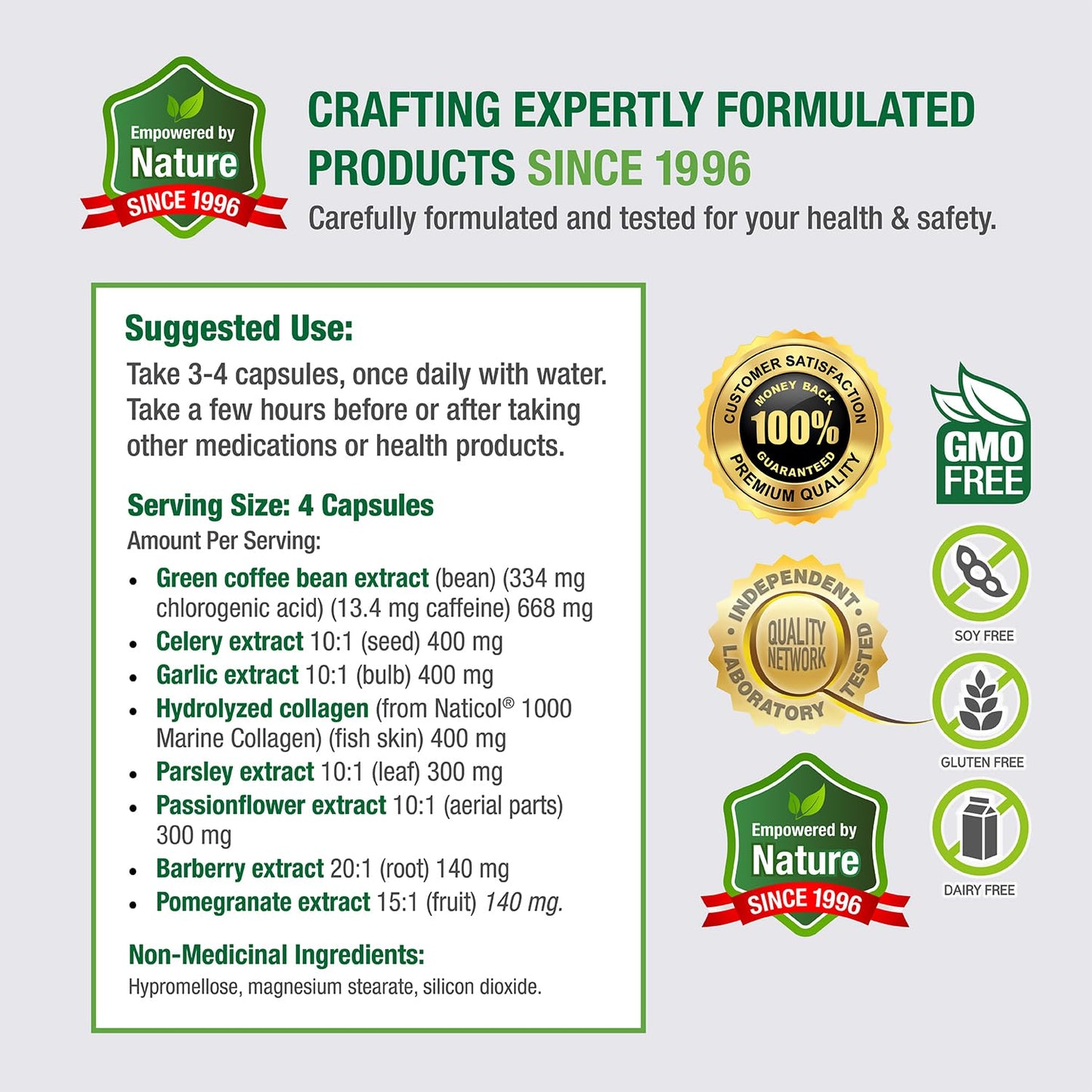Bell Healthy Blood Pressure Support - Garlic, Green Coffee Bean & Celery Seed (60 Caps)