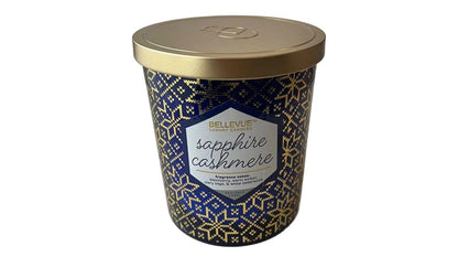 Bellevue Luxury Candles – 4 Soy Blend Candles, 12 oz Each, Removable Labels, Lead-Free Wicks