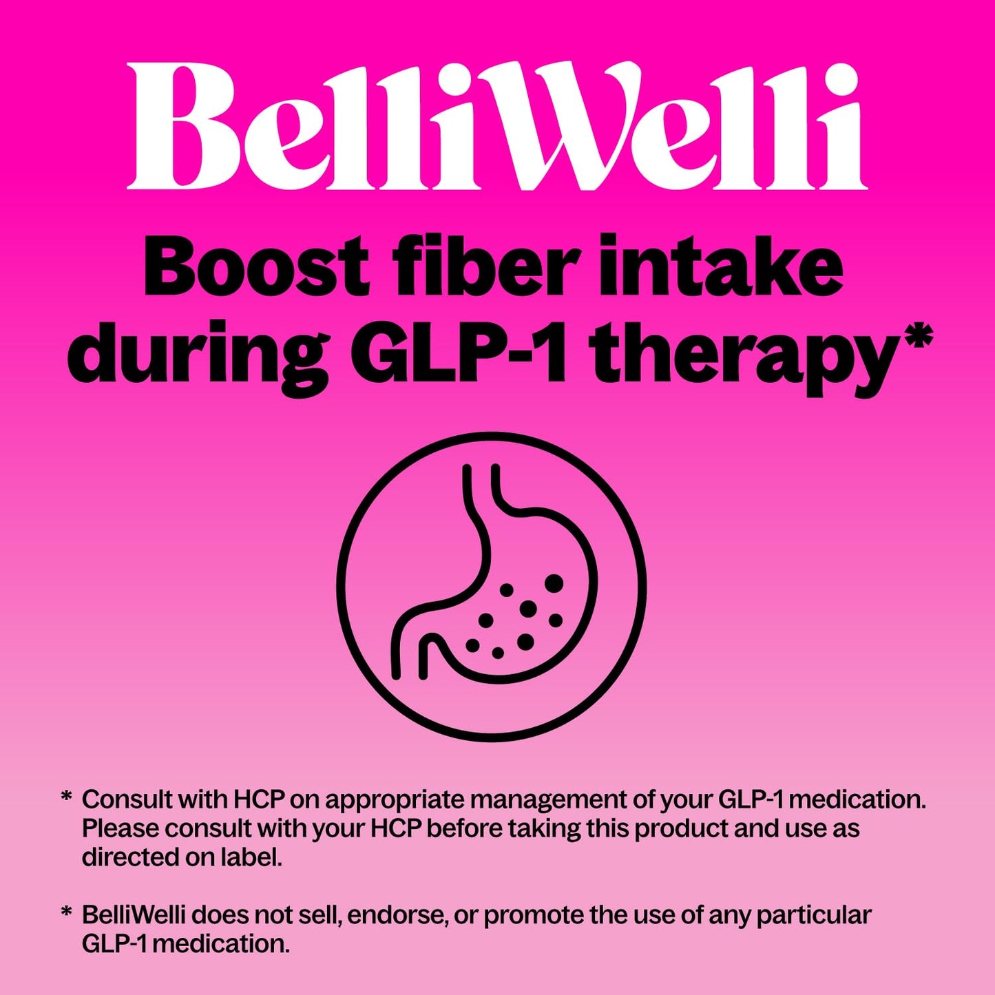 Belli Welli Daily Fiber Packets – Collagen, Probiotics & Electrolytes | Strawberry Lemonade 10ct