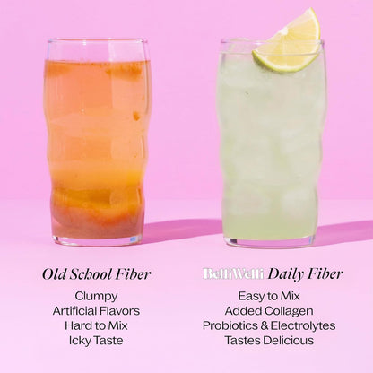 Belli Welli Daily Fiber Packets with Collagen, Probiotics & Electrolytes - 10 Count Variety