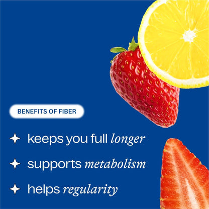 Belli Welli Daily Fiber Packets – Collagen, Probiotics & Electrolytes | Strawberry Lemonade 10ct