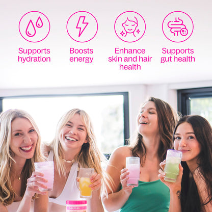 Belli Welli Daily Fiber Packets – Watermelon, Collagen, Probiotics & Electrolytes | 10 Count