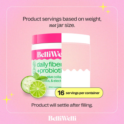 Belli Welli Fiber Supplement – Organic Acacia, Collagen & Probiotics