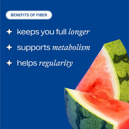 Belli Welli Fiber Supplement – Organic Acacia, Collagen, Probiotics (Watermelon)