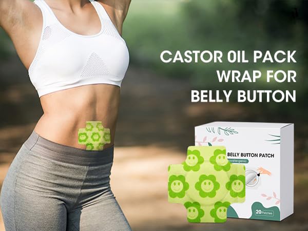 Organic Castor Oil Pack Wrap - Self-Adhesive & Reusable