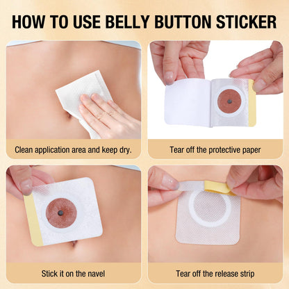 Belly Patch - Portable Anti-Leakage No-Wash Kit, 30PCS | Natural Belly Button Patch for Women & Men