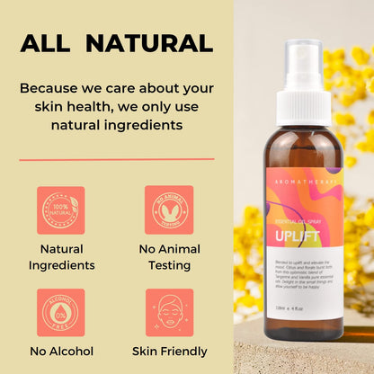 Benatu Citrus Vanilla Essential Oil Spray – Multi-Use Uplift for Body, Hair & Linen (4 fl oz)