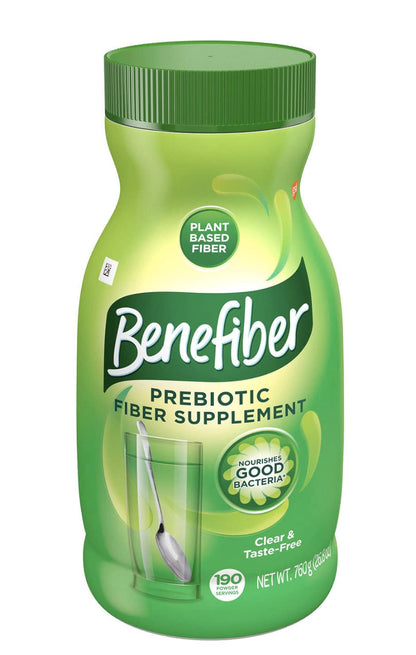 Benefiber Fiber Supplement - 760g, 190 Servings | 100% Natural