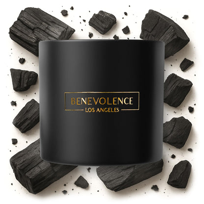 Benevolence LA 3 Wick Candle - Charcoal 14.5oz Soy Candle | Holiday Home Fragrance