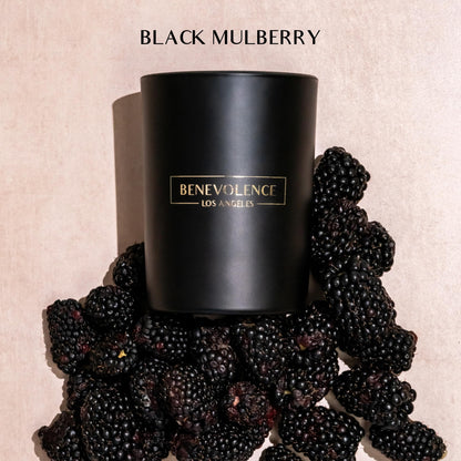 Benevolence LA Black Berries Baies Scented Candle – 10oz Soy Wax